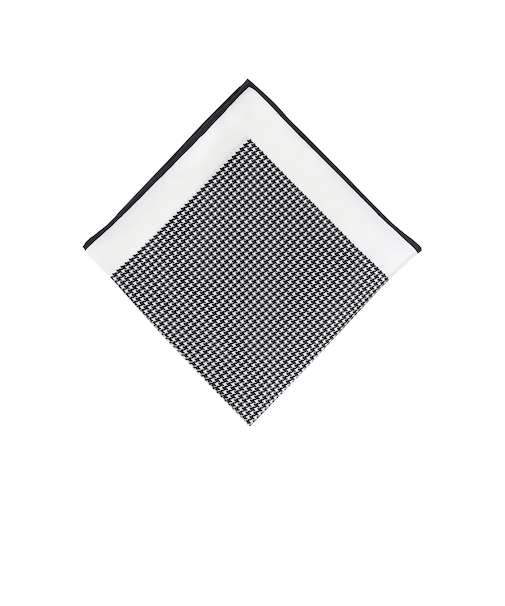 【Nikkei magazin掲載】シルクプリントチーフ　千鳥柄