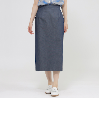 【ウォッシャブル】クールデニム　スカート