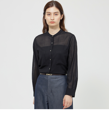 【ウォッシャブル】ウールボイル　ブラウス