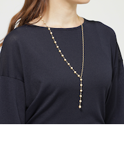 チェーンパールネックレス