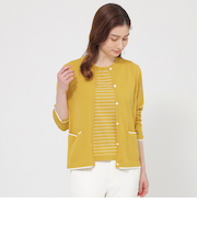 【ウォッシャブル】ファンクションコットンMIX　カーディガン