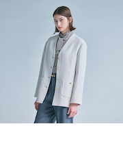 【Precious掲載】ソフトウールツイード　ジャケット