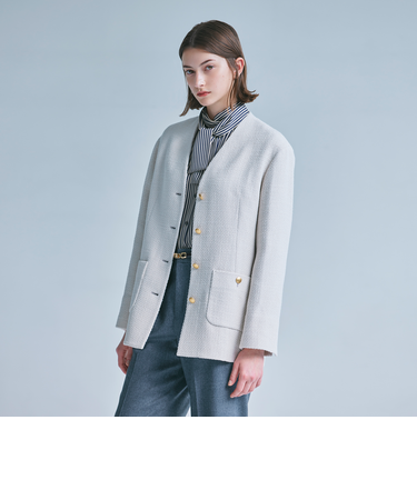 【Precious掲載】ソフトウールツイード　ジャケット