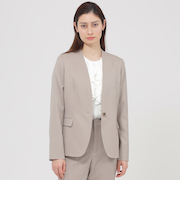 【Nikkei magazine掲載】【ウォッシャブル】ウーステッドツイル　ジャケット