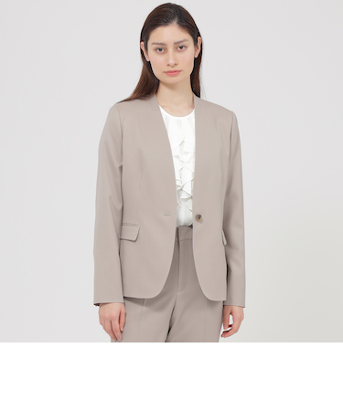 【Nikkei magazine掲載】【ウォッシャブル】ウーステッドツイル　ジャケット