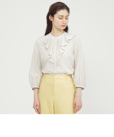 【WEB・一部店舗限定/ウォッシャブル】ライトランブラー　ブラウス