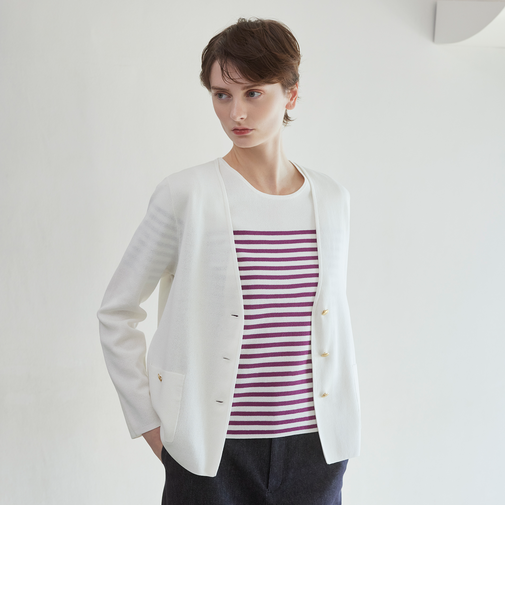 【Precious掲載】【ウォッシャブル】ペーパーミラノ　ジャケット