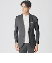 【Nikkei magazine掲載】【STUART'S TRAVELER】ハイゲージアクアツイスト千鳥ジャージージャケット（セットアップ対応）