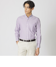 オルタネイトストライプ　ボタンダウンオックスフォードシャツ