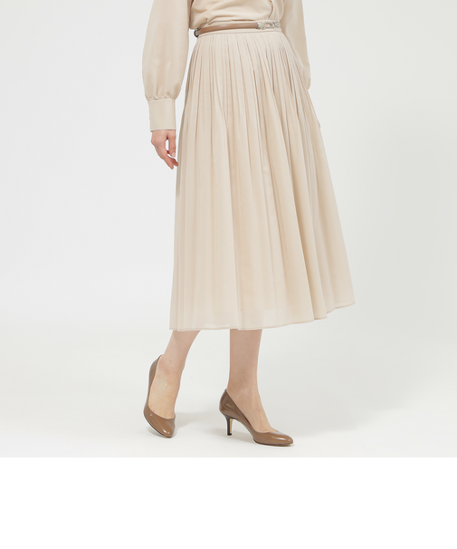 【Precious掲載】【ウォッシャブル】ボイルストレッチ　スカート