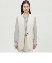 【Nikkei magazine掲載】【ウォッシャブル】アイリーダブルクロス　ジレ