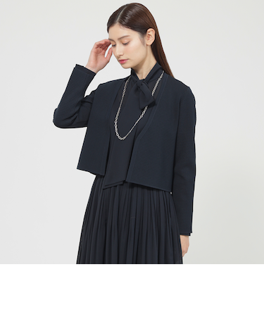 【ウォッシャブル】ドライレーヨンストレッチ　カーディガン