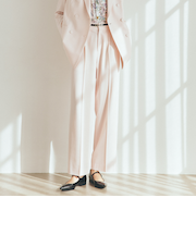 【Precious掲載】ウールポリエステルストレッチ　パンツ