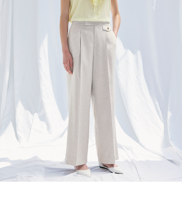 【Precious掲載】【ウォッシャブル】ナチュラルオックス　パンツ