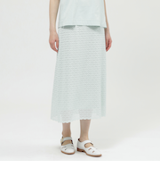 【ウォッシャブル】サークルフルールケミカルレース　スカート