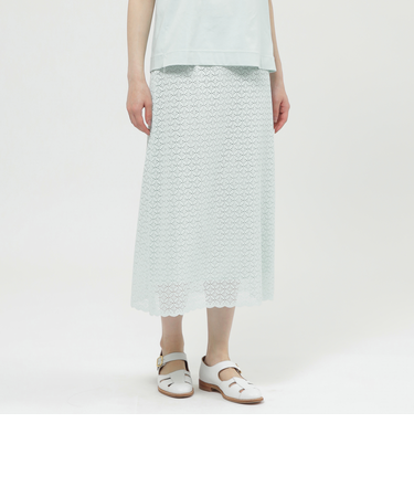 【ウォッシャブル】サークルフルールケミカルレース　スカート