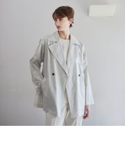 【Nikkei magazine掲載】【ウォッシャブル】エアリータフタ　コート