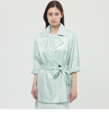 【Nikkei magazine掲載】【ウォッシャブル】エアリータフタ　コート