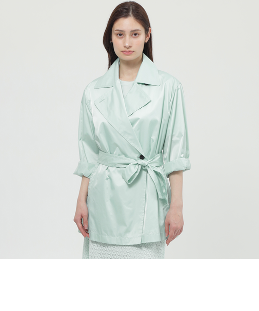 【Nikkei magazine掲載】【ウォッシャブル】エアリータフタ　コート