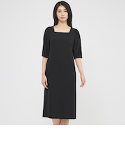 【ウォッシャブル】ライトジョーゼット　ワンピース