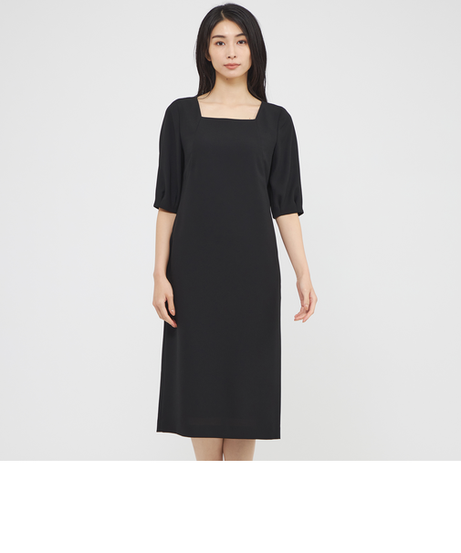 【ウォッシャブル】ライトジョーゼット　ワンピース