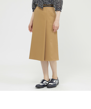 【ウォッシャブル】サテンストレッチ　スカート