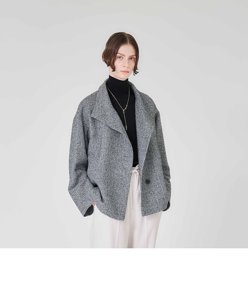 ライトミックスツイード　コート