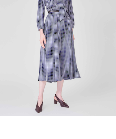 【ウォッシャブル】幾何学プリントジャガード　スカート