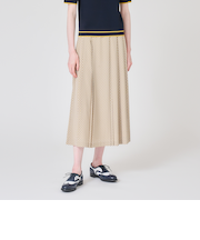 【ウォッシャブル】幾何学プリントジャガード　スカート