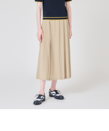 【ウォッシャブル】幾何学プリントジャガード　スカート