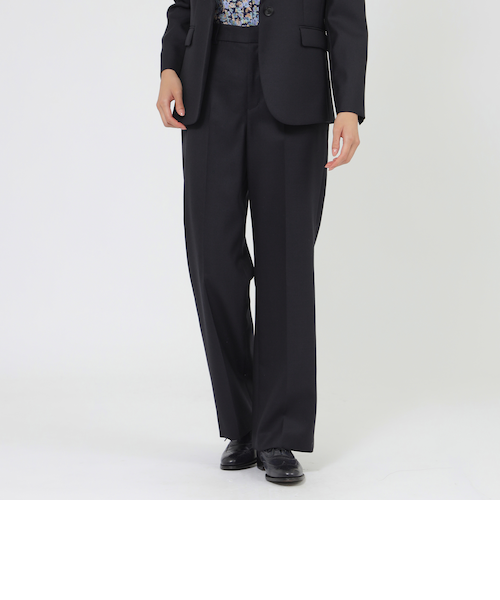 Nikkei magazine掲載】【ウォッシャブル/防シワ性】ウーステッドクリア