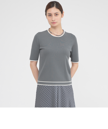 【ウォッシャブル】アセテートストレッチ　プルオーバー