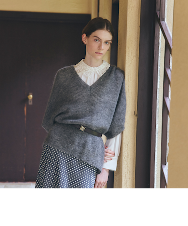 シークインモヘヤ　プルオーバー