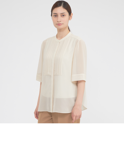 【ウォッシャブル】シフォンジョーゼット　ブラウス