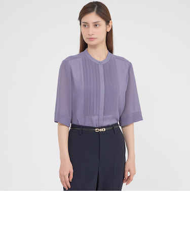 【ウォッシャブル】シフォンジョーゼット　ブラウス