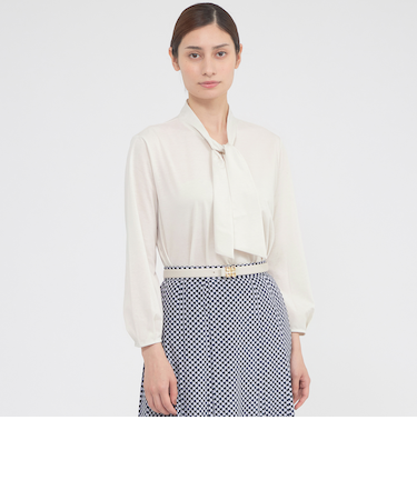 【ウォッシャブル/接触冷感】ウーヴンジャージー　プルオーバー