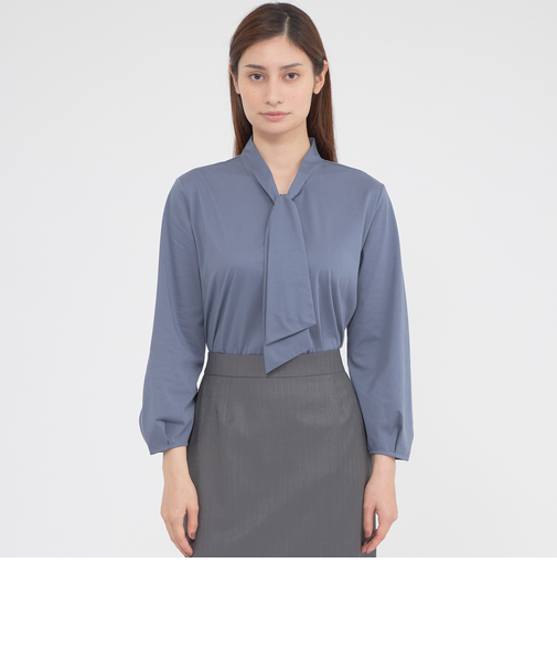 【ウォッシャブル/接触冷感】ウーヴンジャージー　プルオーバー