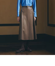 【ウォッシャブル】シンセティックレザー　スカート