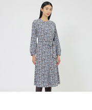 【WEB・一部店舗限定/ウォッシャブル】スモールフラワー　ワンピース