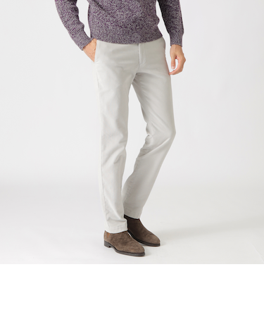 二重織コットンスエードパンツ