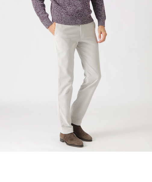 二重織コットンスエードパンツ