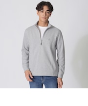 へリンボンダブルフェイスハーフジップ