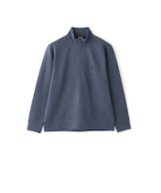 へリンボンダブルフェイスハーフジップ