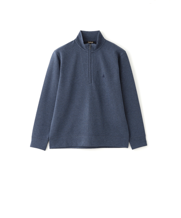 へリンボンダブルフェイスハーフジップ