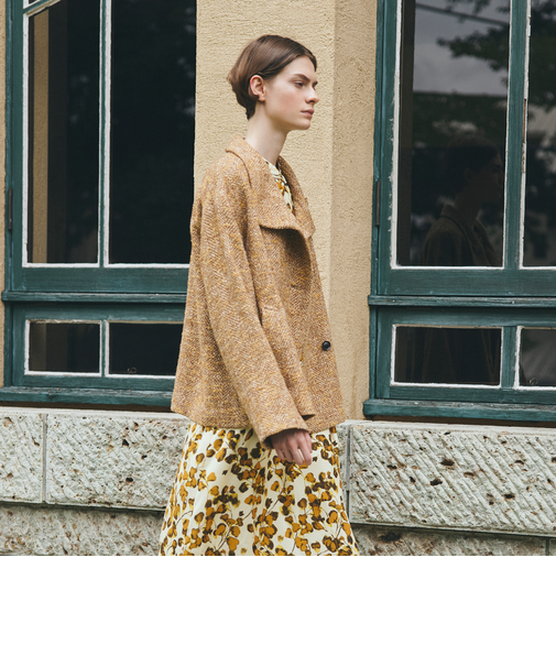 【eclat掲載】ソフトミックスツイード　コート