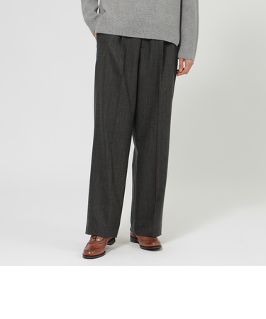 【WEB・一部店舗限定】ウールブレンドストライプ　パンツ