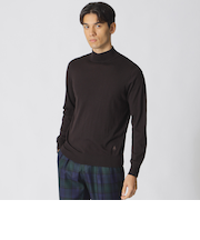 【ウォッシャブル】【WEB・一部店舗限定】コットン ウールハイネックセーター