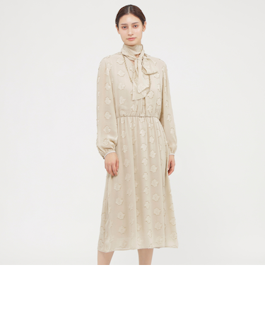 ラメカットジャカード　ワンピース