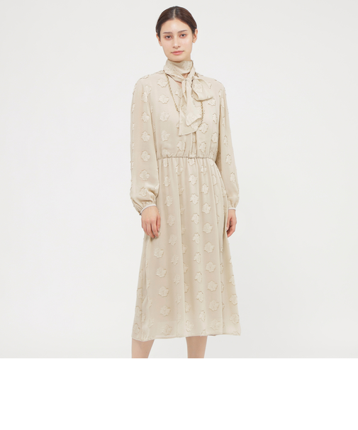 ラメカットジャカード　ワンピース