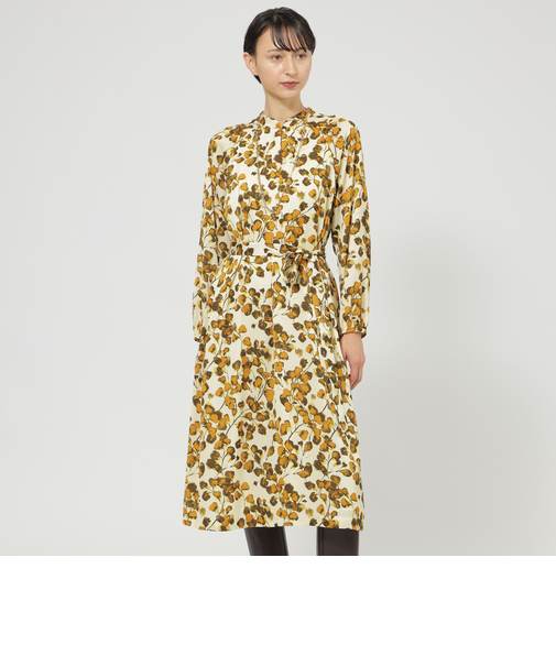 【ウォッシャブル】グラデーションフラワー　ワンピース